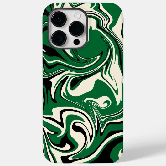 Morsen - Groen, Crème en Zwart Case-Mate iPhone Case (Achterkant)