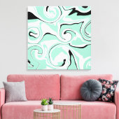 Morsen - Groen (Mint) Canvas Afdruk (Insitu (Woonkamer))
