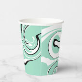 Morsen - Groen (Mint) Papieren Bekers (Rechts)