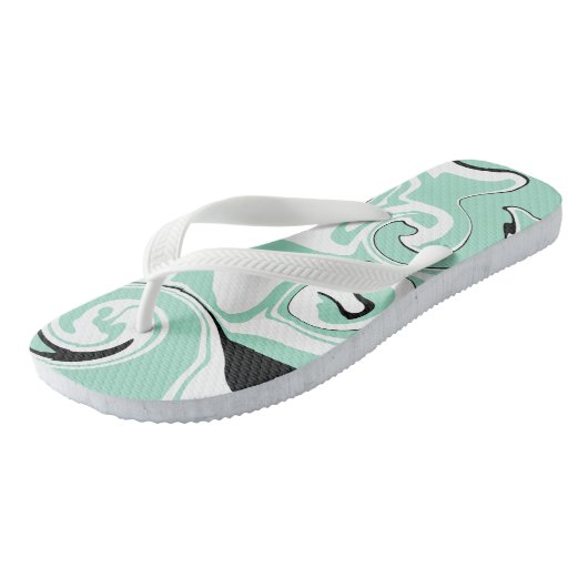 Morsen - Groen (Mint) Teenslippers (Schuin)