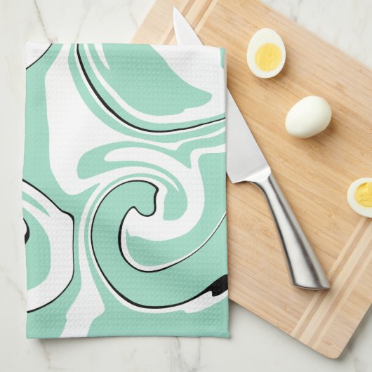 Morsen - Groen (Mint) Theedoek (Quarter Fold)