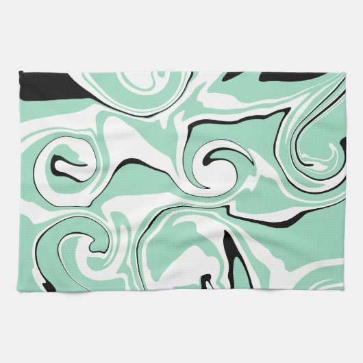 Morsen - Groen (Mint) Theedoek (Horizontaal)