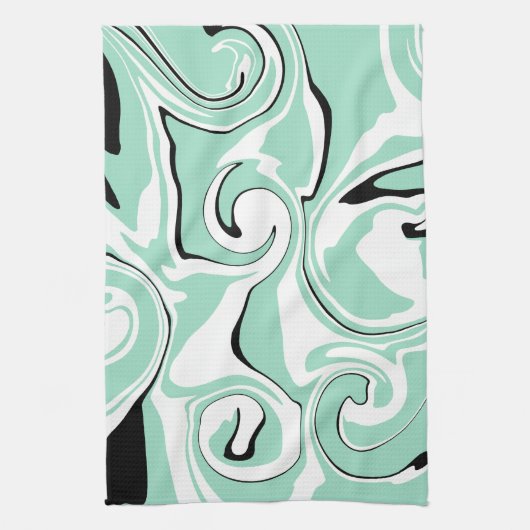 Morsen - Groen (Mint) Theedoek (Verticaal)