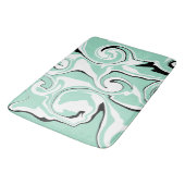 Morsen - groen (munt) badmat (Gekanteld)