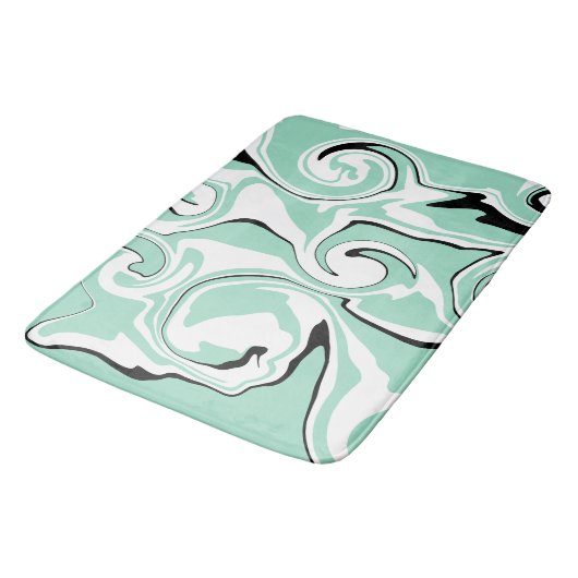 Morsen - groen (munt) badmat (Gekanteld)