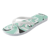 Morsen - Groen (Munt) Teenslippers (Schuin)
