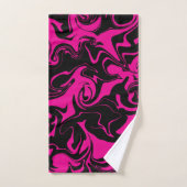 Morsen - Magenta en Black Bad Handdoek (Handdoek)