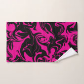 Morsen - Magenta en Black Bad Handdoek (Handdoek)