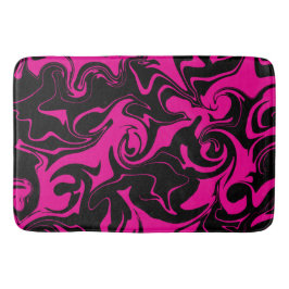 Morsen - Magenta en Black Badmat