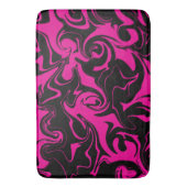 Morsen - Magenta en Black Badmat (Voorkant Verticaal)