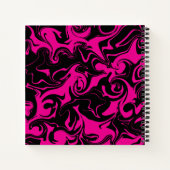Morsen - Magenta en Black Notitieboek (Achterkant)
