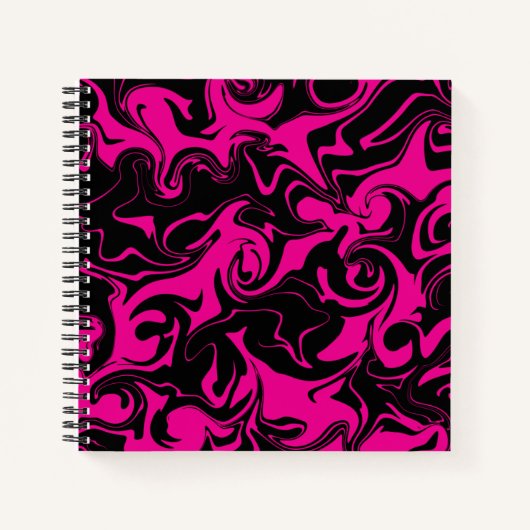 Morsen - Magenta en Black Notitieboek (Voorkant)