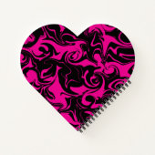 Morsen - Magenta en Black Notitieboek (Achterkant)