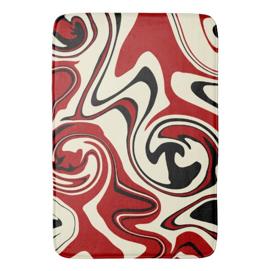 Morsen - Rood en kreeft Badmat (Voorkant Verticaal)