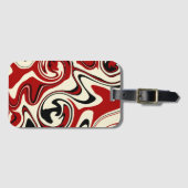 Morsen - Rood en kreeft Bagagelabel (Voorkant (horizontaal))
