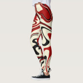Morsen - Rood en kreeft Leggings (Links)