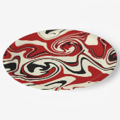 Morsen - Rood en kreeft Papieren Bordje (Gekanteld)