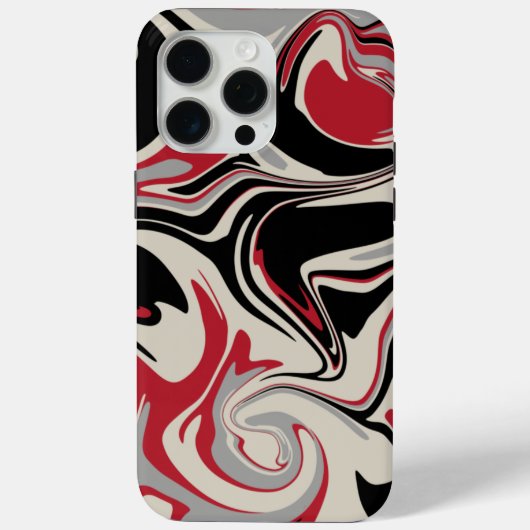 Morsen - Rood, grijs, zwart en bonen wit Case-Mate iPhone Case (Achterkant)
