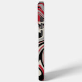 Morsen - Rood, grijs, zwart en bonen wit Case-Mate iPhone Case (Achterkant / Links)