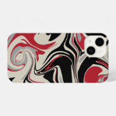 Morsen - Rood, grijs, zwart en bonen wit iPhone Hoesje (Achterkant horizontaal)
