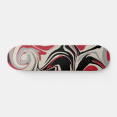 Morsen - Rood, grijs, zwart en bonen wit Persoonlijk Skateboard (Horizontaal)
