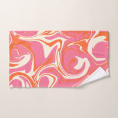 Morsen - Roze, Oranje en crème Bad Handdoek (Handdoek)