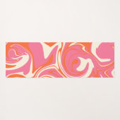 Morsen - Roze, Oranje en crème Yogamat (Achterkant (horizontaal))