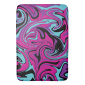 Morsen - Roze, Paars, blauw en zwart Badmat (Voorkant Verticaal)