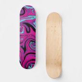 Morsen - Roze, Paars, blauw en zwart Persoonlijk Skateboard (Voorkant)
