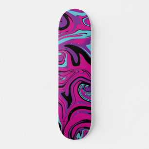 Morsen - Roze, Paars, blauw en zwart Persoonlijk Skateboard