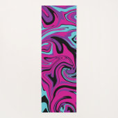 Morsen - Roze, Paars, blauw en zwart Yogamat (Achterkant)