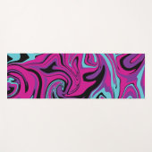 Morsen - Roze, Paars, blauw en zwart Yogamat (Voorkant (horizontaal))