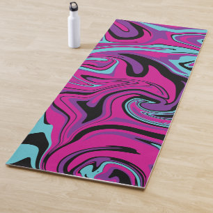 Morsen - Roze, Paars, blauw en zwart Yogamat