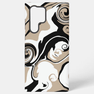 Morsen - Taupe, zwart en wit Samsung Galaxy Hoesje