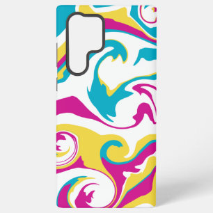 Morsen - Turquoise, Geel, Roze en Wit Samsung Galaxy Hoesje