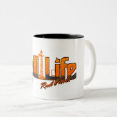 morsen van koffie-Mok Tweekleurige Koffiemok (Voorkant rechts)