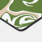 Morsen - wit, zand en palmgroen bureaumat (Hoek)