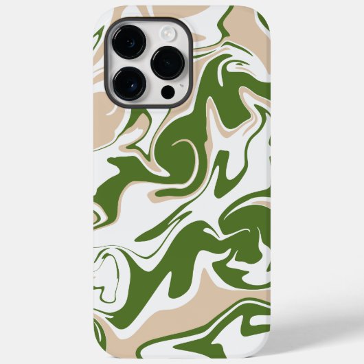 Morsen - wit, zand en palmgroen Case-Mate iPhone case (Achterkant)