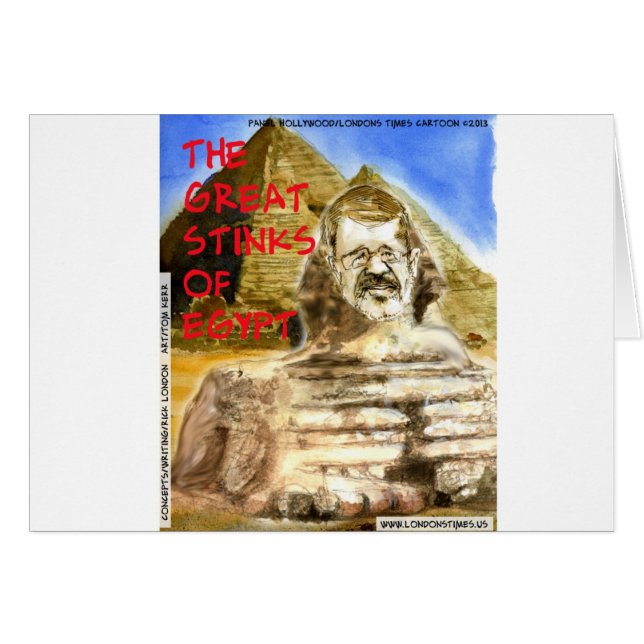 Morsi Great Stinks van Egypte grappig (Voorkant Horizontaal)