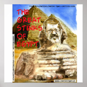 Morsi Grote Stinkende Van Egypte Grappige Poster
