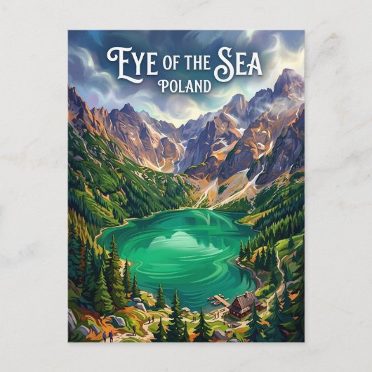 Morskie Oko Polen Briefkaart (Voorkant)