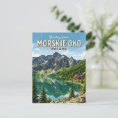Morskie Oko Polen Briefkaart (Staand voorkant)