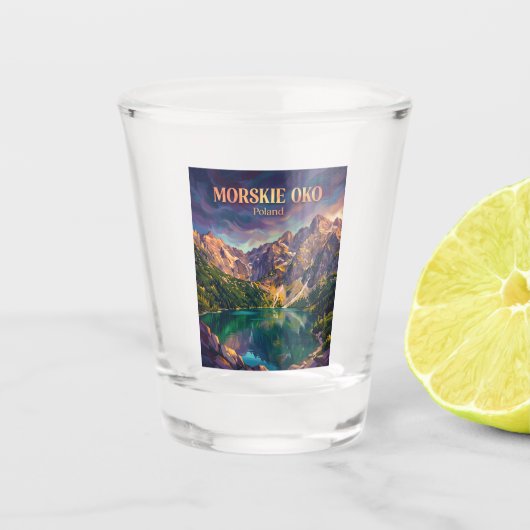 Morskie Oko Polen Shot Glas (Voorkant)