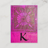 MORSTSTAR , MONOGRAM VISITEKAARTJE (Achterkant)