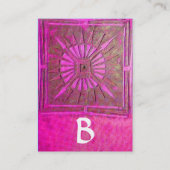 MORSTSTAR , MONOGRAM VISITEKAARTJE (Achterkant)