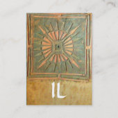 MORSTSTAR , MONOGRAM VISITEKAARTJE (Achterkant)