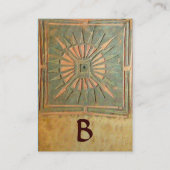 MORSTSTAR , MONOGRAM VISITEKAARTJE (Achterkant)