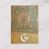 MORSTSTAR , MONOGRAM VISITEKAARTJE (Achterkant)