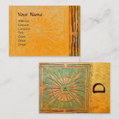 MORSTSTAR , MONOGRAM VISITEKAARTJE (Voorkant / Achterkant)