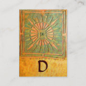 MORSTSTAR , MONOGRAM VISITEKAARTJE (Achterkant)